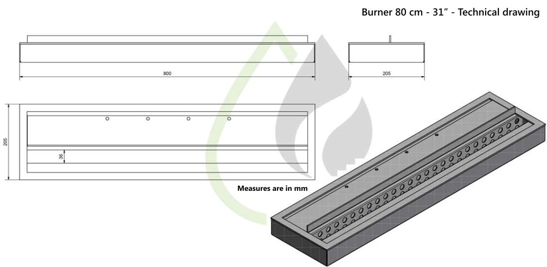 (kuva kohteelle) BioB Burner 5l 100cm