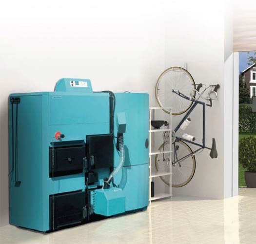 (image for) Combined boiler with double combustion chamber CP-25 p. burner