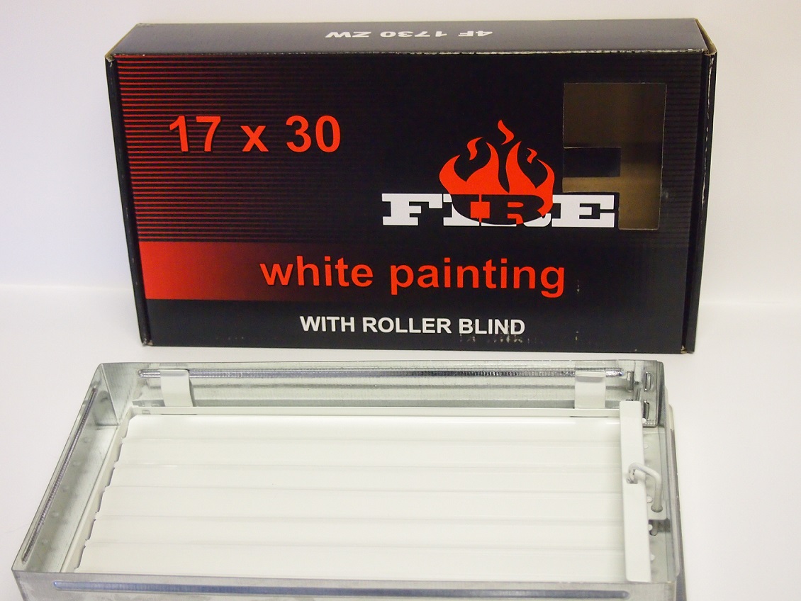 (image for) Ventilation Grade Standard with roller blinds 17x30 white
