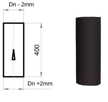 (kuva kohteelle) Savupiippu Ø 150 mm L400