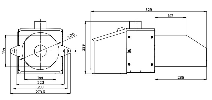 (kuva kohteelle) Pellettipoltin X35 8-35 kW